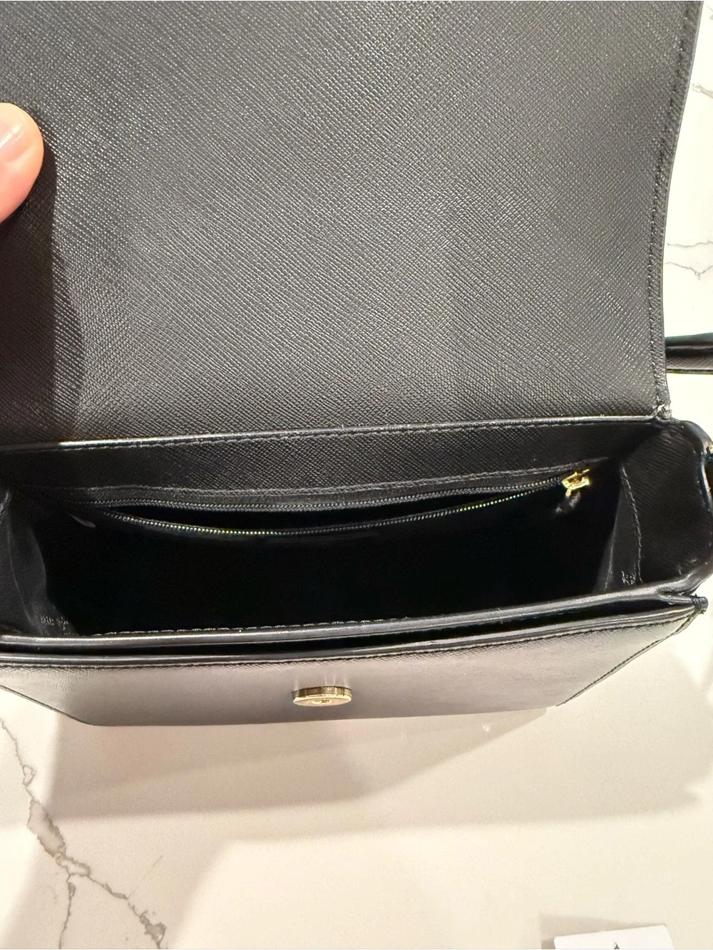 kate spade Reegan  Leather Top-Handle Crossbody in Black - Picture 11 of 11